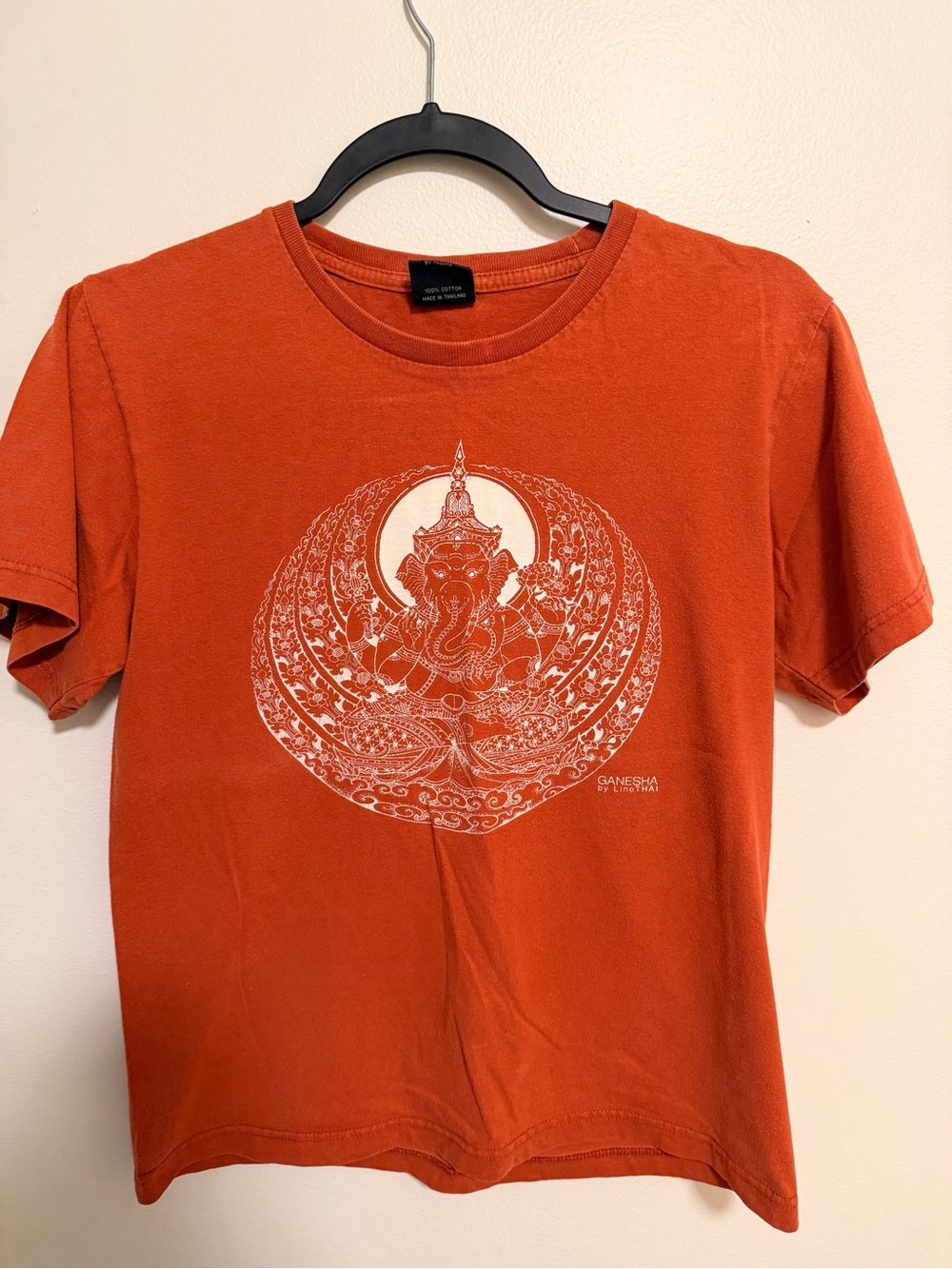 Orange Graphic Crewneck T-Shirt